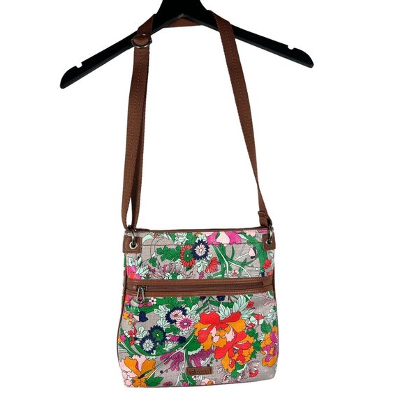 Sakroots Handbags - NWOT Sakroots Artist Circle Floral Crossbody Purse Vegan Leather Colorful Bag